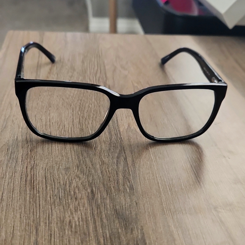 COPY - Gant GA3055 001 Eyeglasses Frames Black Square Gray Striped Full Rim 54-…